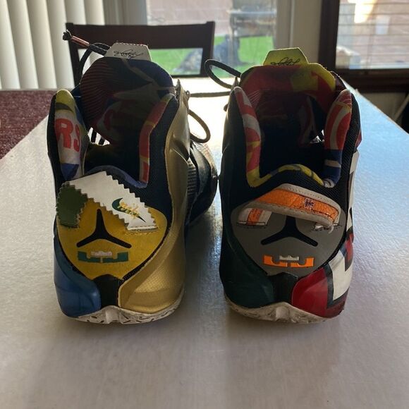 NIKE “What The” Lebron 12 SE Multi Color Sneakers 2015 Size 11 US main image 5